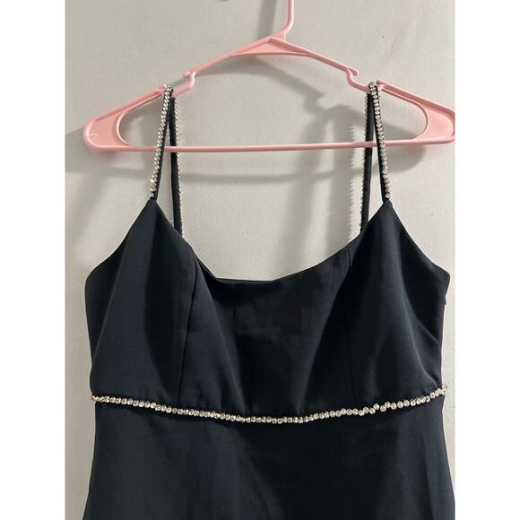 Sachin & Babi Black Midi Dress size 2 Missing one stone! - Picture 2 of 11